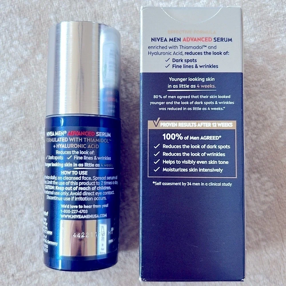 Brand New NIVEA MEN AGE DEFENSE ADVANCED SERUM 30ml Dark Spots Wrinkles